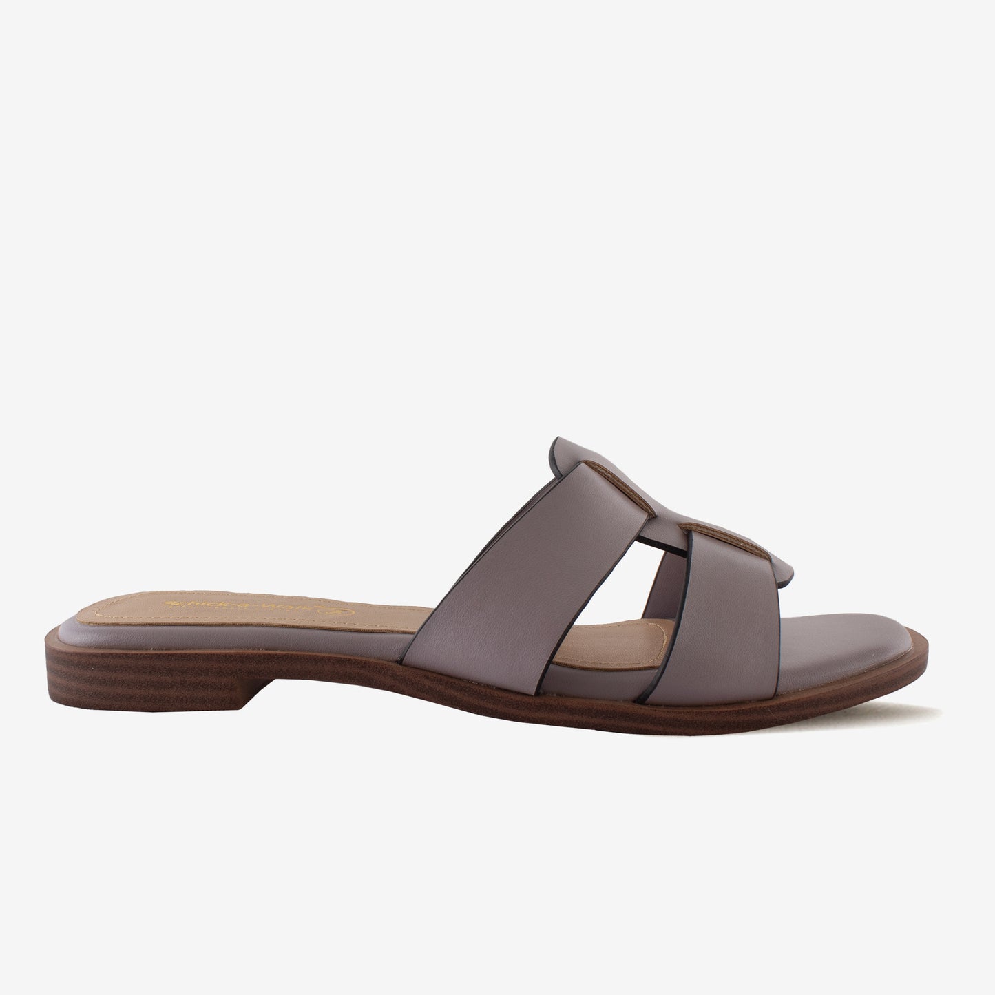 Schick a Walk Purple Strappy Slide Sandal For Women