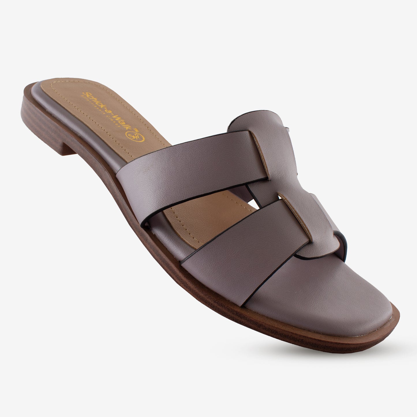 Schick a Walk Purple Strappy Slide Sandal For Women