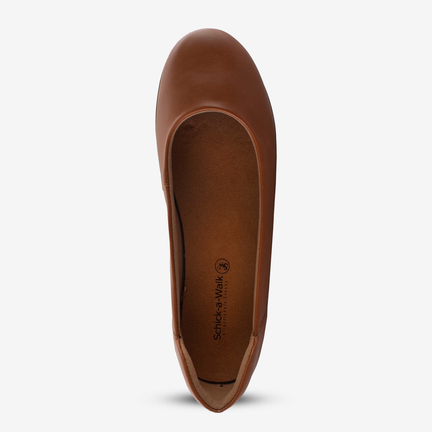 Schick a Walk Tan Ballerina Flats closed shoes For Women