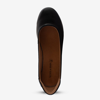 Schick a Walk Black Ballerina Flats For Womens