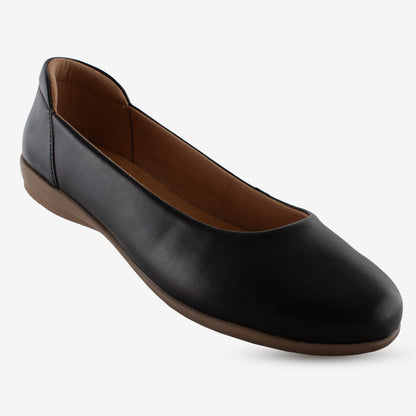 Schick a Walk Black Ballerina Flats For Womens