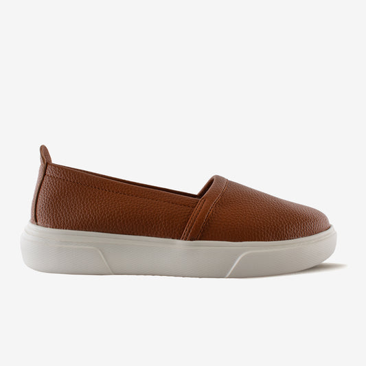 Schick a Walk Brown Slip-On Shoes For Women