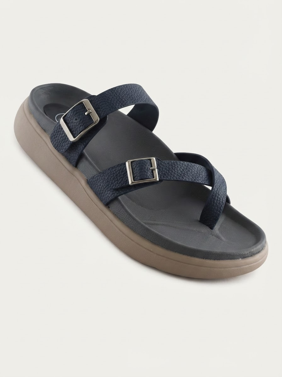 Latina Toe Strap – Blue Comfort Sandals for Women