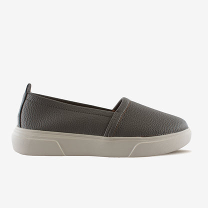 Schick a Walk Grey Slip-On Shoes For Women