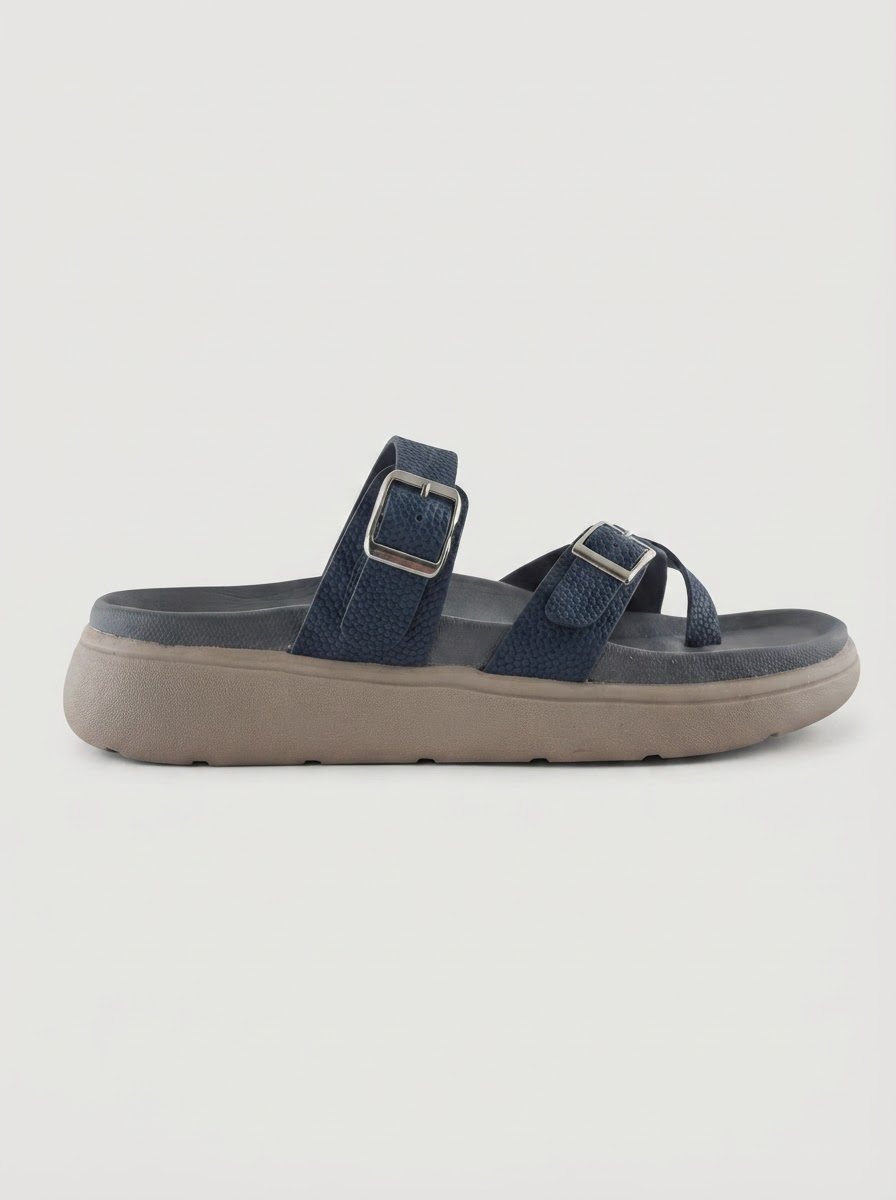 Latina Toe Strap – Blue Comfort Sandals for Women