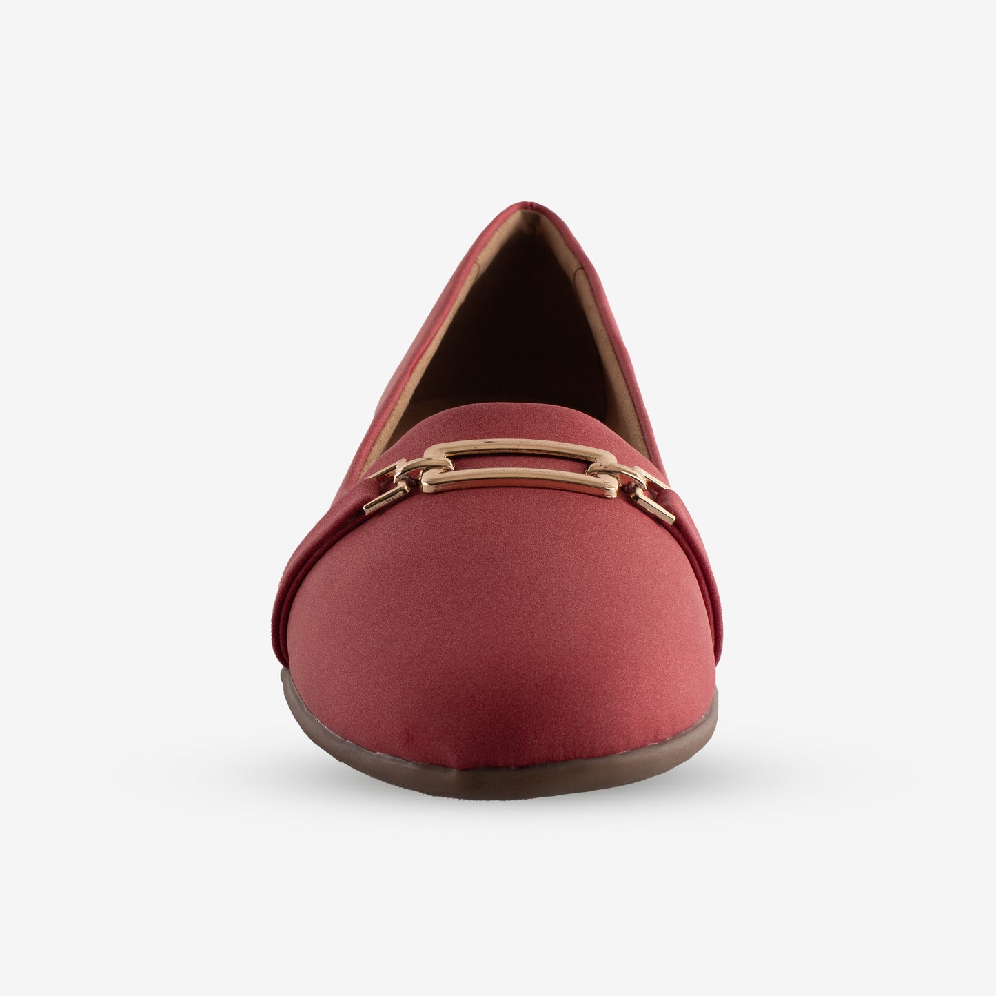 Schick a Walk Casual Cherry Suede Ballerinas with Trims For Women