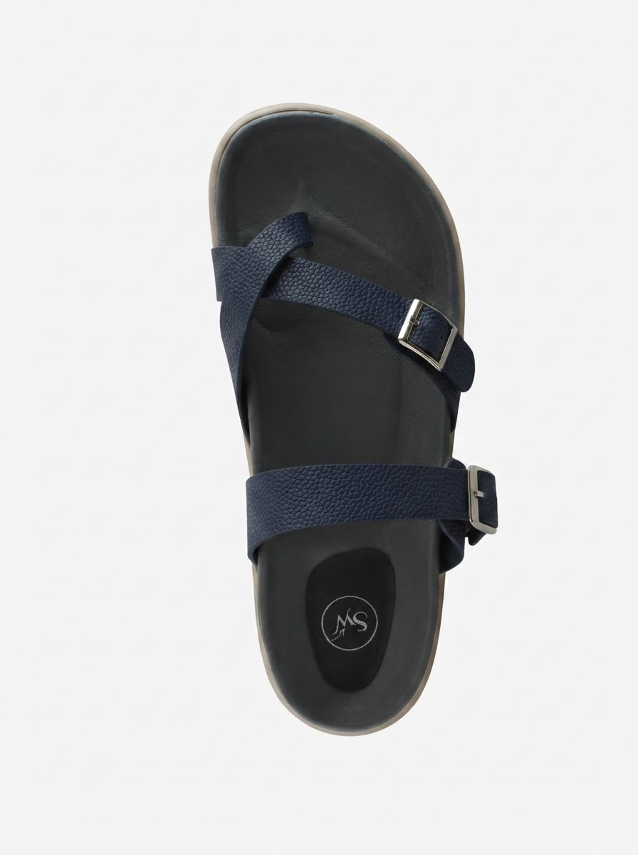 Latina Toe Strap – Blue Comfort Sandals for Women