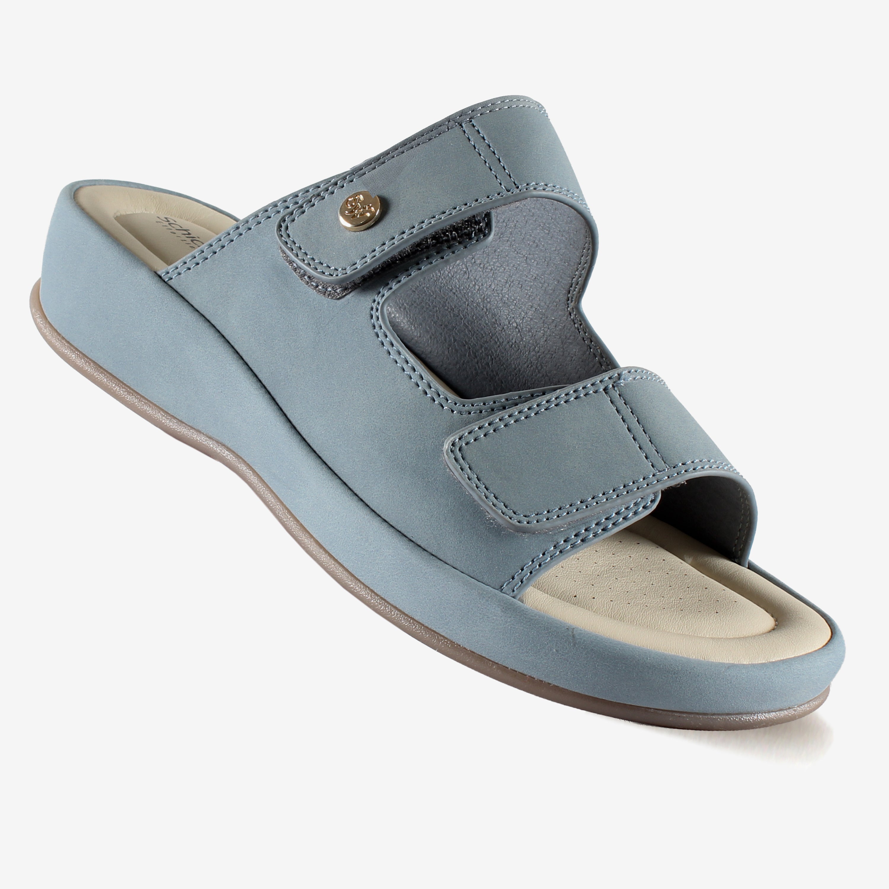 Chloe Blue Mule
