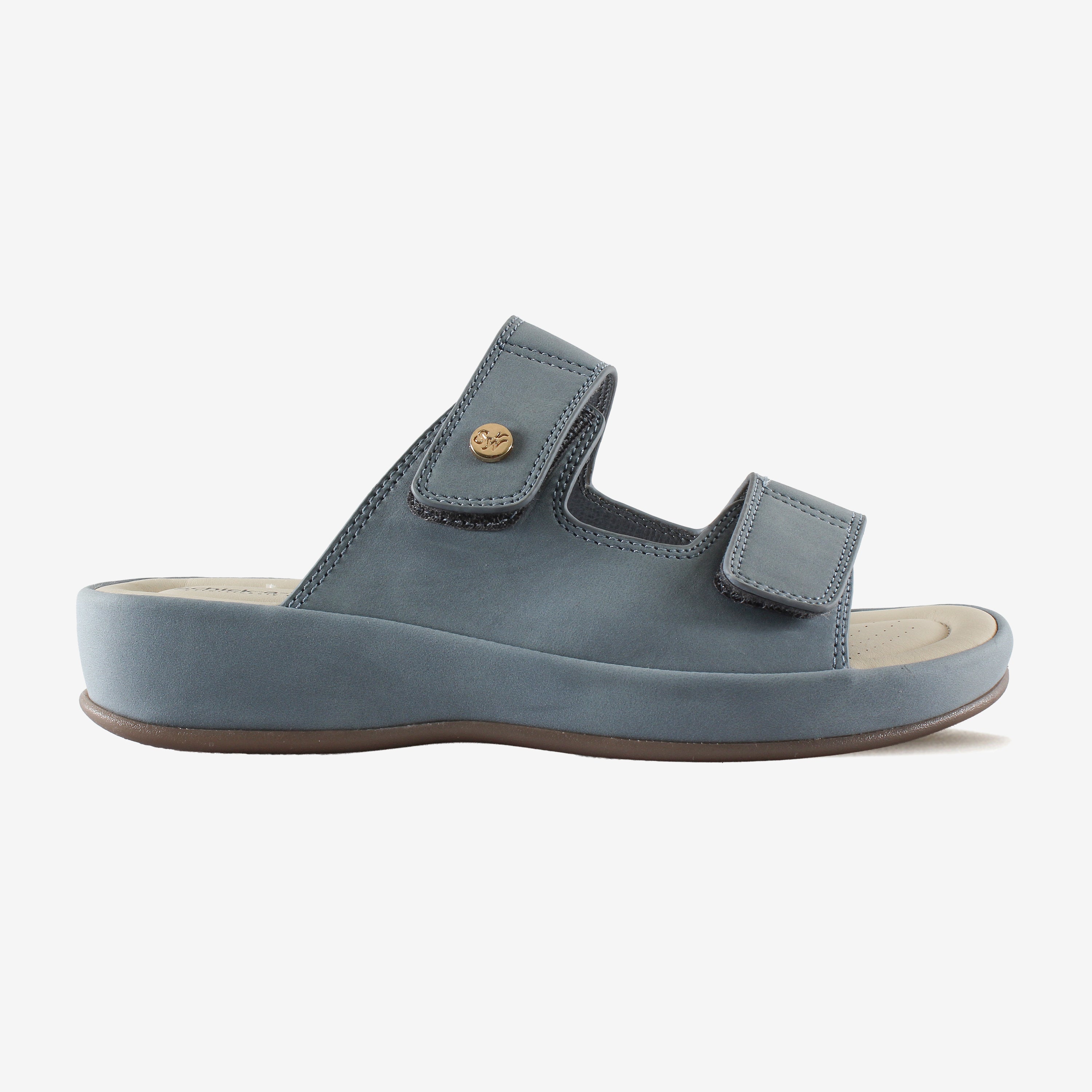 Chloe Blue Mule