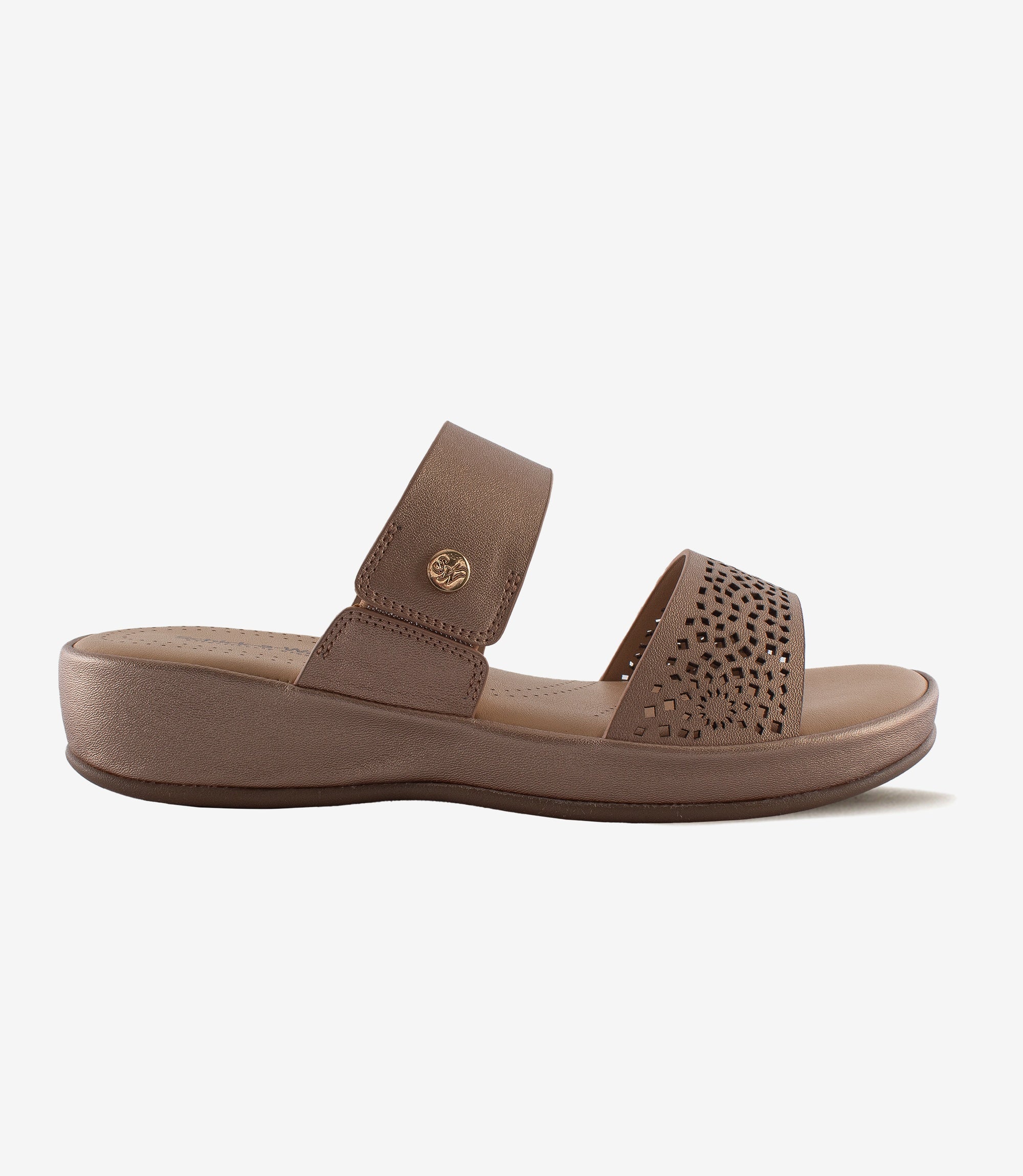 Shimmy Rose Gold Mule