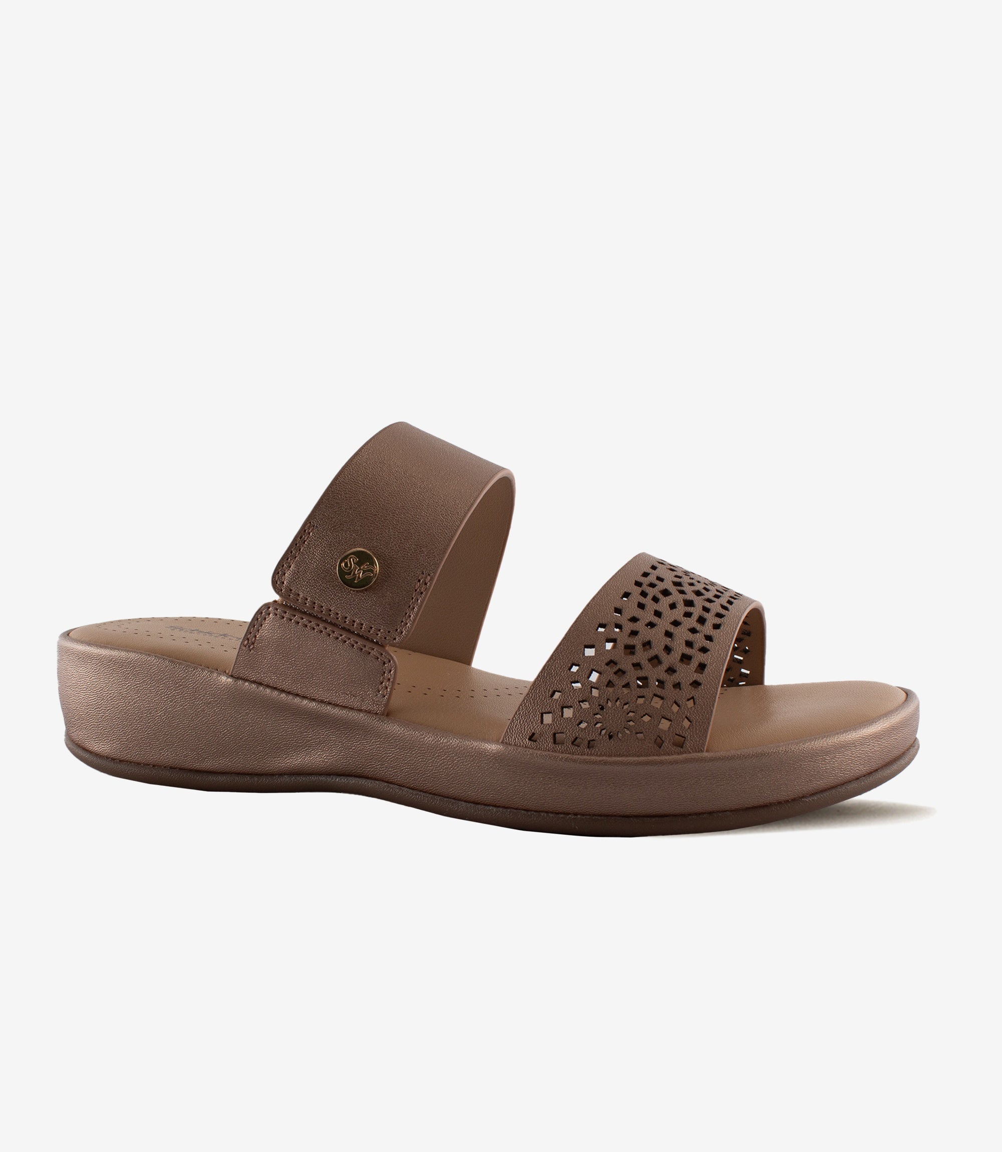 Shimmy Rose Gold Mule