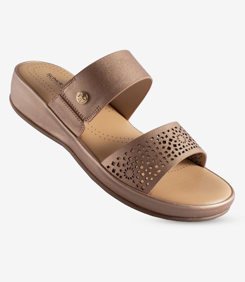 Shimmy Rose Gold Mule