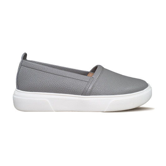 Schick a Walk Grey Slip-On Shoes For Women