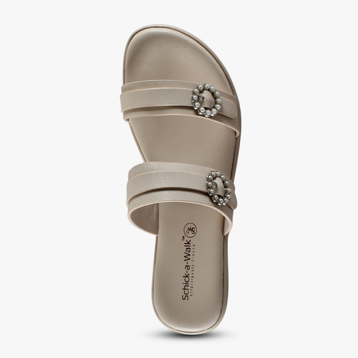 Pearla Wedge Slide Ivory