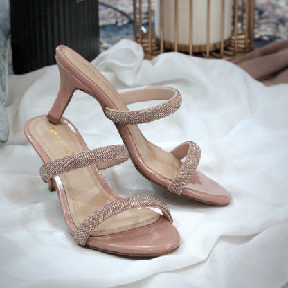 Schick a Walk Swarovski/Rhinestone/Glitter Pink Partywear Sandals