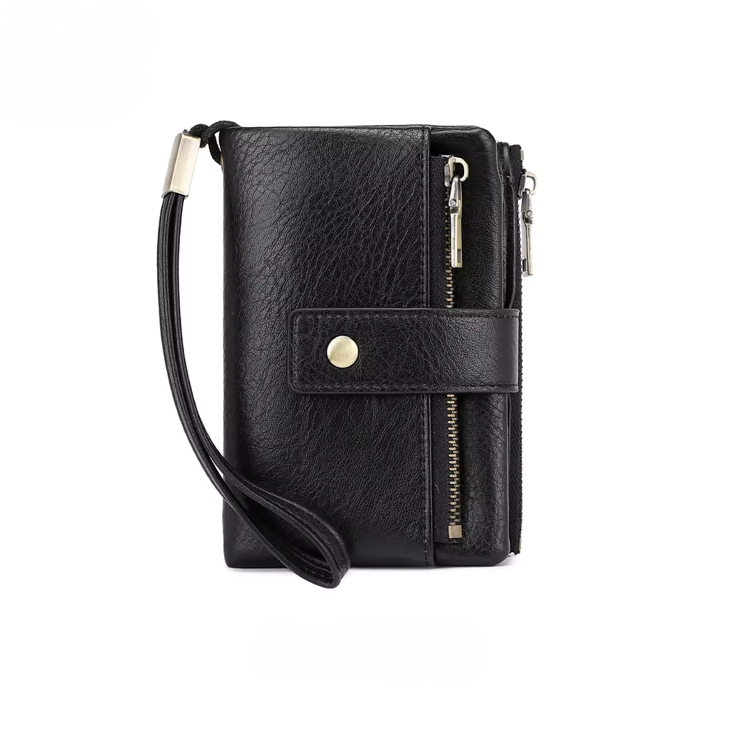 Black RFID Blocking Women's Wallet