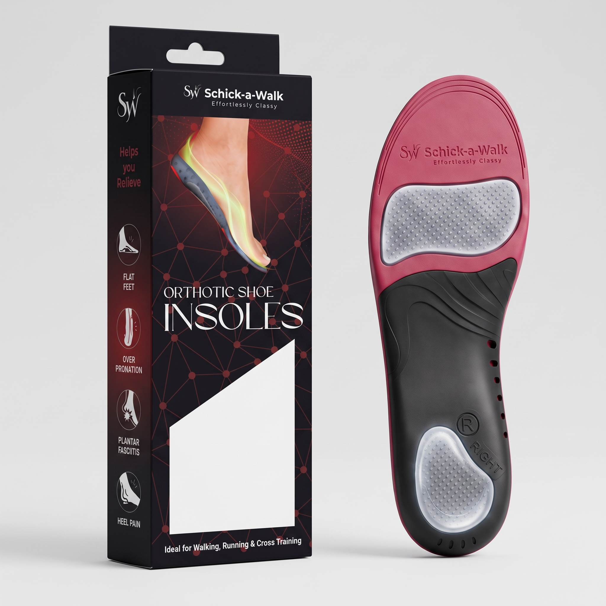 ORTHOTIC SHOE INSOLES UNISEX - Schick a Walk